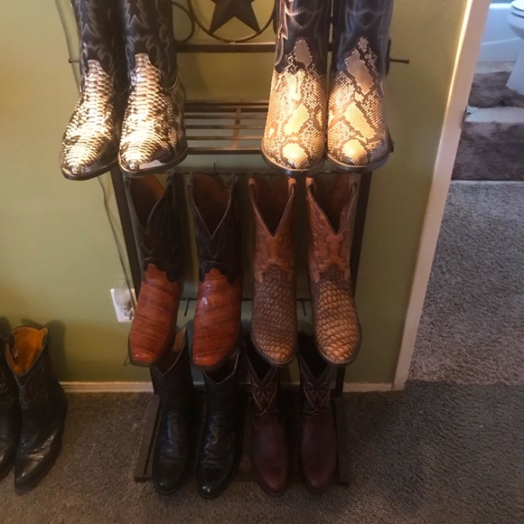 Boots and boot rack
